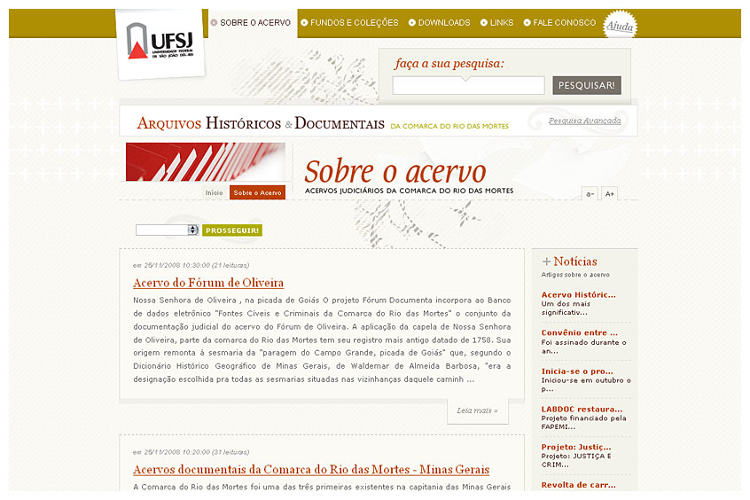 Acervo Histórico UFSJ