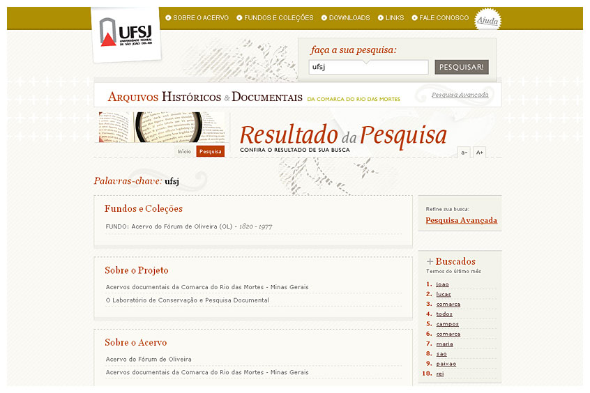 Acervo Histórico UFSJ